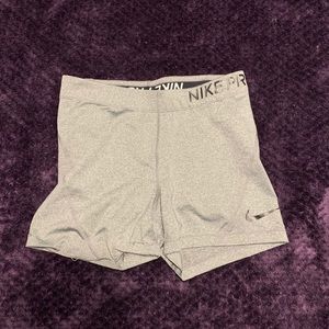 Nike dri-fit gray workout shorts